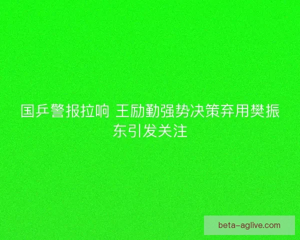 国乒警报拉响 王励勤强势决策弃用樊振东引发关注 国乒警报拉响 王励勤强势决策弃用樊振东引发关注